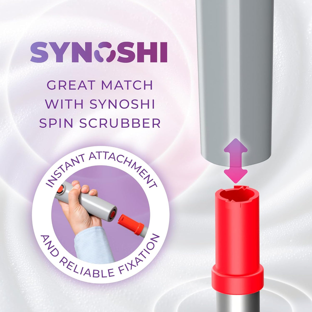 Adjustable Scrubber Extension Handle