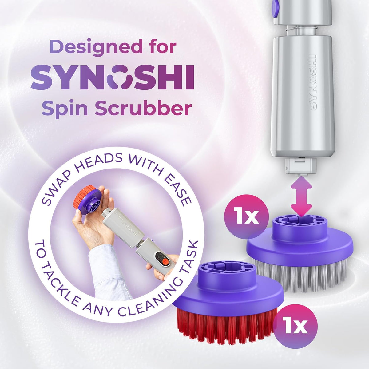 Round Brush Head Set