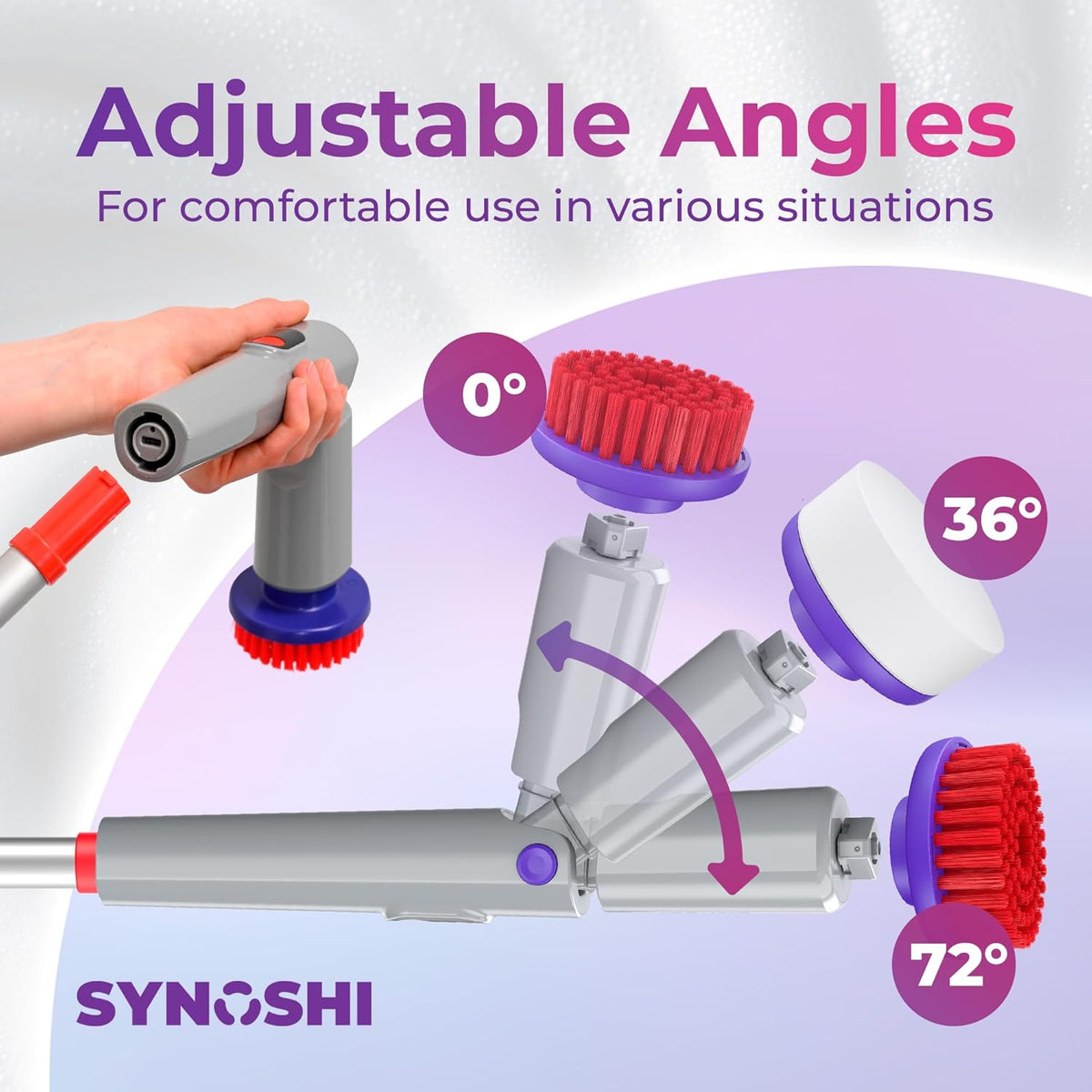 Adjustable Scrubber Extension Handle