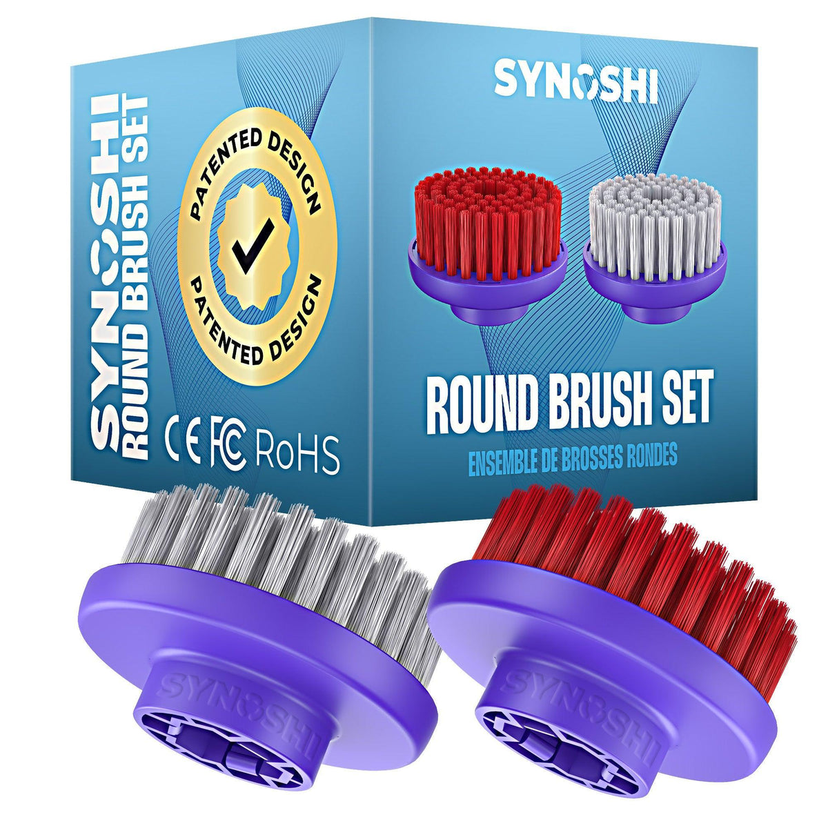 Round Brush Head Set