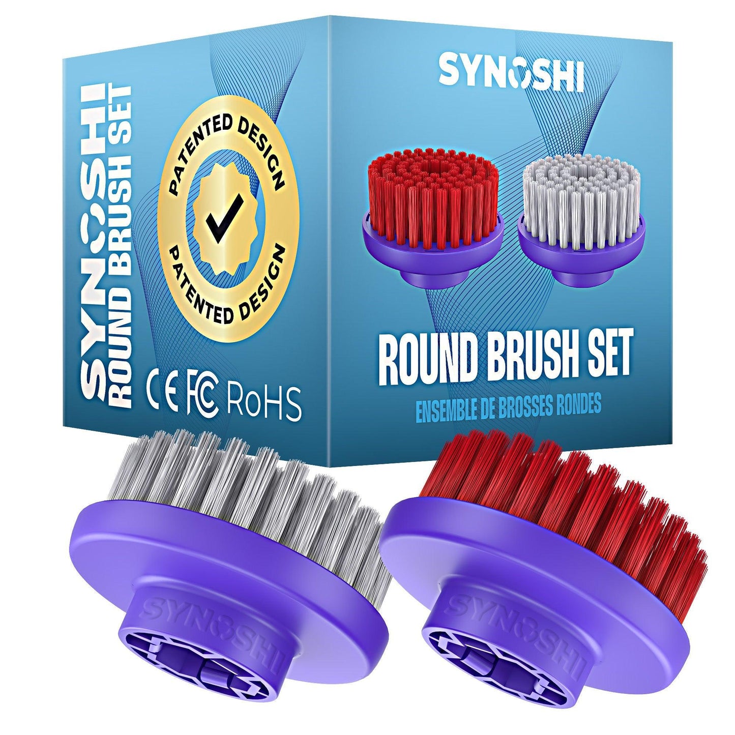 Round Brush Head Set